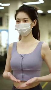 [ Sản phẩm bán chạy ] Giao hàng từ Trung Quốc Áo ngực thể thao có khóa kéo phía trước cho phụ nữ Chống sốc Chạy cường độ cao Áo vest thể dục nhanh khô Áo yoga chống chảy xệ k1