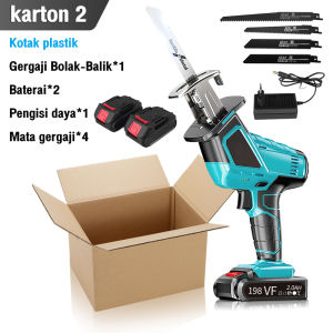 REAIM Reciprocating Chainsaw Gergaji Saw Cordless Mini Chainsaw 298V Cordless Reciprocating Saw