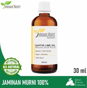 30ml minyak atsiri jeruk puruk murni 100% 30 ml minyak atsiri jeruk puruk murni 100% 30ml kafiirlime pure essential oil 100% 30 ml kafiirlime pure essential oil 100% tanpa campuran murni penyulingan aromaterapi aromatherapy diffuser