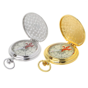 Portable Compass Premium Pocket Watch Flip-Open Compass Camping Hiking Compass Outdoor Navigation Tools