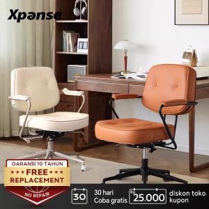 YISONG Kursi Ergonomis Kulit Sapi PU/Kursi Kantor /Kursi Belajar Komputer【Uji Coba Gratis 30 Hari】
