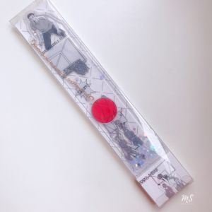 [SG] 15CM Liquid Fluid Linabell Anime Girl Basketball Plastic Ruler Measurement Ruler with Bookmark Stationery Ready Stock