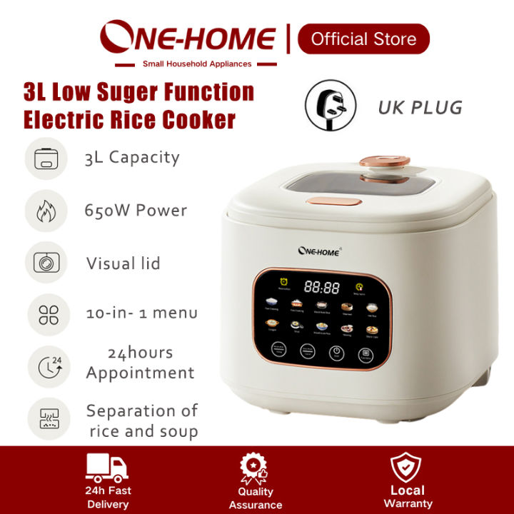 ONEHOME Low Sugar Rice Cooker Electric Rice Cooker 3L Multifunction Low
