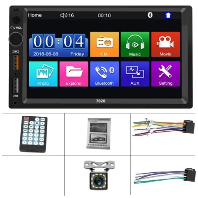 7018B Head Unit Mobil 7 Inch Layar Sentuh - Bluetooth Kamera Mundur Android Auto COD