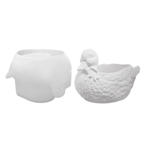 Cup Mold Duck Shape Succulent Planter Moulds for Crafting Unique Storage Trays Suitable for Handmade Present
