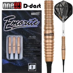 ONE80 SOFT TIP DART - 20G Emorite-01 VHD 90% TUNGSTEN SOFT DARTS (ARROW DART LEMBUT)