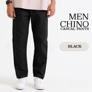 Men Chino Smart Casual Relaxed Pant Straight Tapered Trouser Long Pant Seluar Panjang Lelaki Slack [5XL]