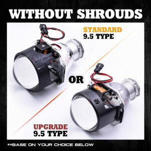 Sinolyn 2.5 Inch 9.5 H4 Bi Xenon Projector Lenses For H4 Headlight Upgrade Car Lenses Use D2S D2H HID LED Lamps Car Accessories