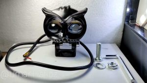 Lampu Sorot Tembak Sorot Laser Gun D2 OWL Motor Mobil