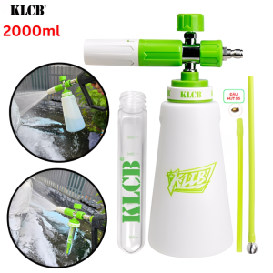 Bình Phun Bọt Tuyết Cho Máy Rửa Xe Turbo PA KLCB 1L – Lõi Đồng Mạ Crom  Điều Chỉnh Tia Phun Thân HDPE