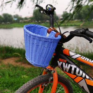 LZD Car Basket Car Basket Rattan-like Childrens Car Basket Rattan-like Shopping Basket Pink White Plastic Rattan Basket Washable