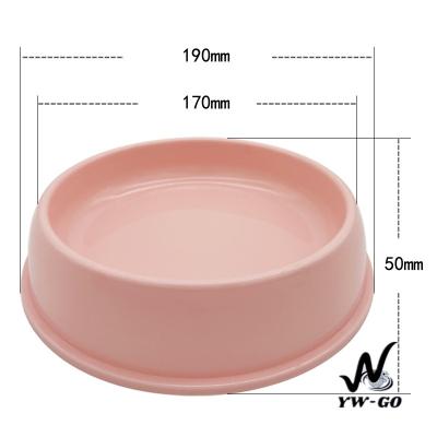 19CM ใหญ่ชามอาหารสัตว์ พลาสติก กันมด สำหรับสุนัข แมว ชามน้