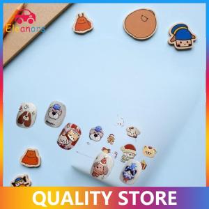 [Eleanor] Cute Christmas Style Animal Bear Puppy Print Bow Snowflake Snowman Christmas Tree Nail Art Stickers Girly Women Nail Decor Gifts