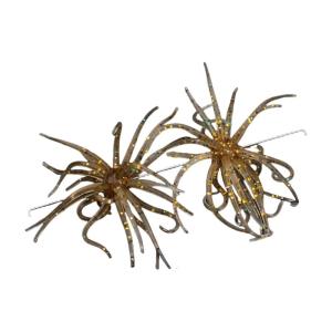 2Pcs 1.7G Mềm Bơi mồi nhử Nhân Tạo Chậm Nổi Lures mồi câu mềm Mô Phỏng Nhím Mồi Với Nhím Hình Dạng