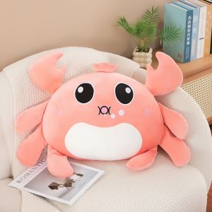 BANDA Simulation Crab Ocean Plush Toys Soft PP Cotton Animal Crab Dolls Cute Fluffy Sea Crab Plush Dolls Childrens Christmas Gift
