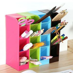 Rak mini 4 sekat/ rak mini serbaguna/ rak mini multifungsi/ tempat sendok/ alat tulis kantor meja organizer table laci/ wadah stasioner unik/ rak tempat penyimpanan ATK