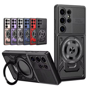 Heavy Duty Armor Case For Samsung Galaxy S26 S25 S24 S22 S23 Ultra Plus FE Protective Cover Ring Stand Holder Fundas Coque Capa
