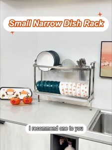 SJORAGE On Hand🔥Over Sink Dish Rack Space Saving 3 Tier Stainless Steel Kitchen Organizer Wall Mounted Plate & Bowl Drainer Rack