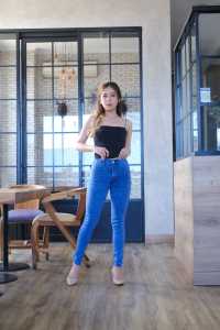 Higwaist Pensil Wanita Celana Jeans Wanita Hig Waist Skinny Jeans Wanita Strech