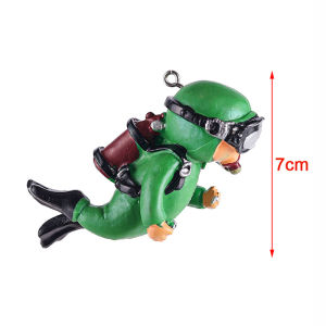 Fantic Kawaii Resin Frogman Aquarium Ornaments Interesting Floating Decoration Simulated Mini Diver Fish Tank Aquarium Accessories