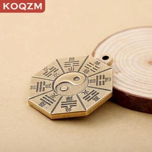 [COD] KOQZM KITCHEN Taoism Bagua Diagrams Pendant Chinese Amulet Yin Yang Divination Charms DIY Making Waist Keychain Jewelry Accessory