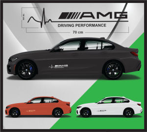 Tem chữ thể thao 2 decal tem sticker nhãn dán họa tiết chữ logo Honda Performance AMG Sport Toyota Prostreet Transformers Hyundai trang trí hông cánh cửa xe hơi ô tô
