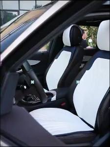 Fashion Leather Car Seat Cover Punched Breathable Cushion Universal Car Front Seat Cover Waterproof Anti-slip Mat Accessories