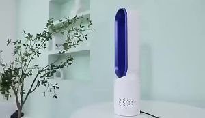 Ready Stock 20 Inches Household Fan Bladeless Standing table Fan Negative Ion Air Purification Touch Screen Fan 220VFast shipping