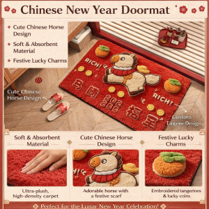 Cartoon Mat Diatomite Bath Mat Super Absorbent Anti-Slip Plush Feel Stain Resistant Bathroom Rug Soft Floor Mat Home Decor