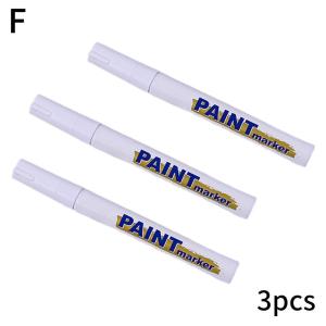 3Pcs Paint Markers White Waterproof Permanent For Car Tyre Quick Dry Pen