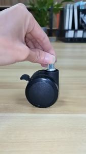 5ชิ้นล้อเก้าอี้สำนักงานที่มีเบรก3 "หนักหมุนล็อคล้อปลอดภัยสำหรับไม้เนื้อแข็งกระเบื้องและพรมพอดีกับเก้าอี้ส่วนใหญ่