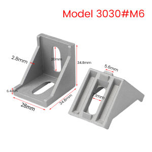 MAYA อลูมิเนียมมุม L-Type ฉากอลูมิเนียม Bracket ตัวจับฉาก ข้อต่อฉากอลูมิเนียม Aluminum Profile Corner Bracket
