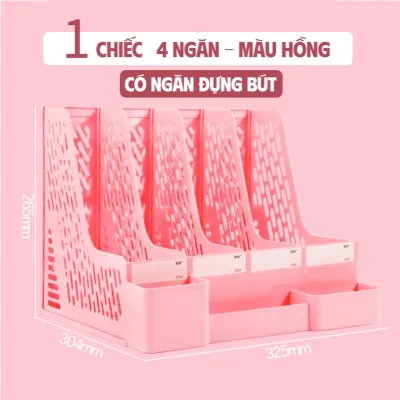 Kệ đựng tài liệu A4 chắc chắn kệ đựng sách 3 ngăn và 4 ngăn lý tưởng cho học sinh và không gian văn phòng