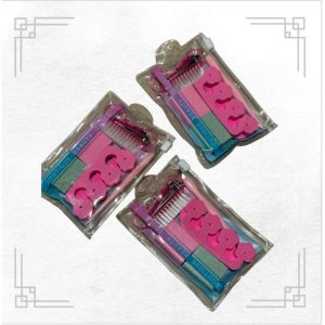 Manicure Pedicure Set Alat Perawatan Kuku 6in1 / Alat Manicure Pedicure dengan Pemisah Jari