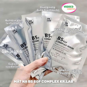 Mặt nạ B5 FGF complex mask Kr.Lab dưỡng trắng cấp ẩm chống lão hóa phục hồi da giúp da mịn màng săn chắc/ B5 EGF complex mask whitening moisturizing lifting and anti-aging