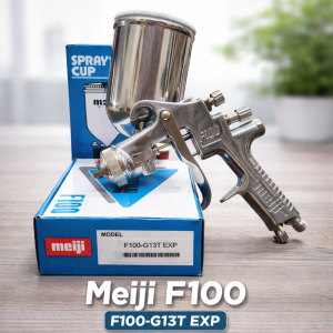 Súng phun sơn Meiji F100 Hàng chính hãng Nhật bản Béc 1.3 chuyên phun màu và bóng ô tô xe máy nội thất
