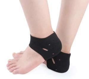 Heel Cushions Protectors Plantar Fasciitis Heel Pads Heel Cushion Inserts Heel Cups Adjustable Breathable Heel Support High Elastic Shock Absorption for Cracked Dry Achilles Heels Foot Care Heel Pain Relief Heel Socks (Free Size)