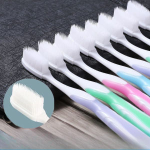 10 PCS Silicone Nano Soft Bristled Toothbrush Replaceable Toothbrush Head