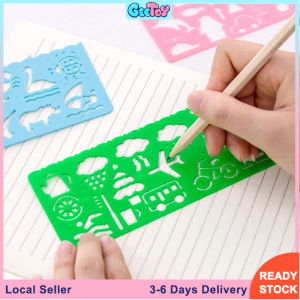 4pcs Drawing Toys Plastic Ruler Template Board Art Craft Painting for Kids Educational Toys