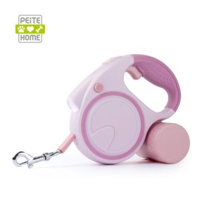Pet Dog Leashe Dog Automatic Telescopic Traction Rope Cat Automatic Retractable Hand Holding Rope Outdoor Dog Leash With Light and Waste Bag Dispenser