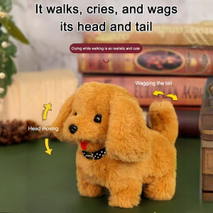 🤖 Smart Dog Electronic Pet: Puppy Simulation Companion Education Walkable Portable Fluffy Soft Fur Small Animal Home Decoration Comfortable Touch - Soulmate AI Robot Dog