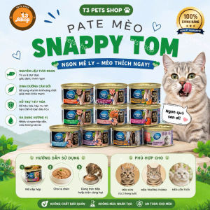 pate snappy tom 70gr và 85gr dạng LON dành cho mèo - T3 PETS SHOP