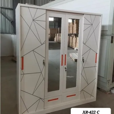 PROMO lemari besi 4 pintu sliding swing anti rayap xr - xr428