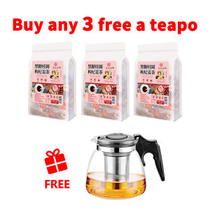 [Buy 3 free a teapo] Brown Sugar Longan Goji Berry Ginger Tea 300g(25Packs) 黑糖桂圆枸杞姜茶 300g(25小包) 大姨妈茶