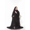 Dzellia  (Yuna) in black - Baju Gamis/gamis terbaru 2025 mewah/gamis model terbaru/gamis terbaru 2025 Gamis Set Kerudung. 