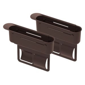 UNQIN 1/2pcs Scalable Car Seat Gap Storage Box Retractable Phone Key Organizer Car Interior Accessories Multipurpose Practical Car Seat Gap Filler for Mobile Key Card