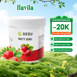 Mứt Dâu DeDu 12kg Mứt Dâu Trái Cây Tươi Pha Chế Đồ Uống Thơm Ngon Đậm Đà Hương Dâu