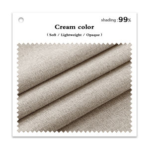 Abraca Dabra  99% Blackout Curtain Solid color linen curtains Customizable size Hook & Ring type Standard Width Study Room Bedroom Living Room