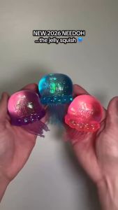 [MY Ready Stock] NeeDoh Jellyfish Maltose Squishy Toy Soft Sensory Squeeze Stress Relief Fidget Toy for Kids Adults Gift
