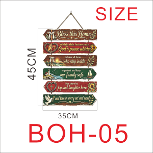 Bless This Home BOH5 Wall Sign Wooden Arrow Decorative Hanging Quote for Living Room